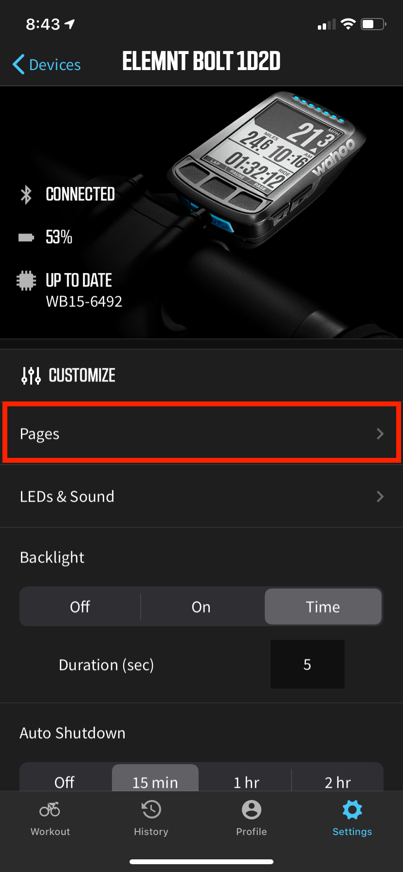 ELEMNT pages